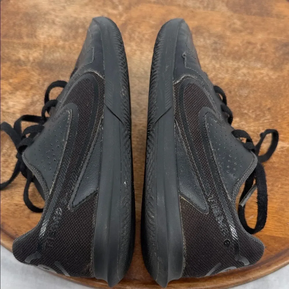 Nike Shoes Kids 13C Tiempo Black Athletic Sneakers DA1332-001 Indoor Turf Soccer